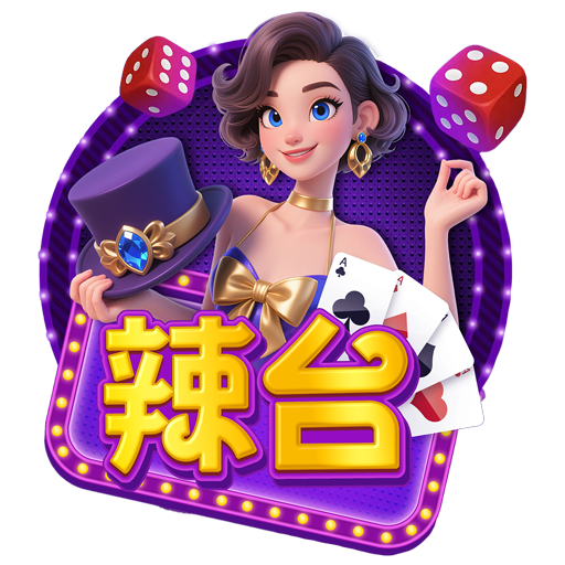 辣台娛樂城品牌形象圖,娛樂城角色與遊戲符號設計